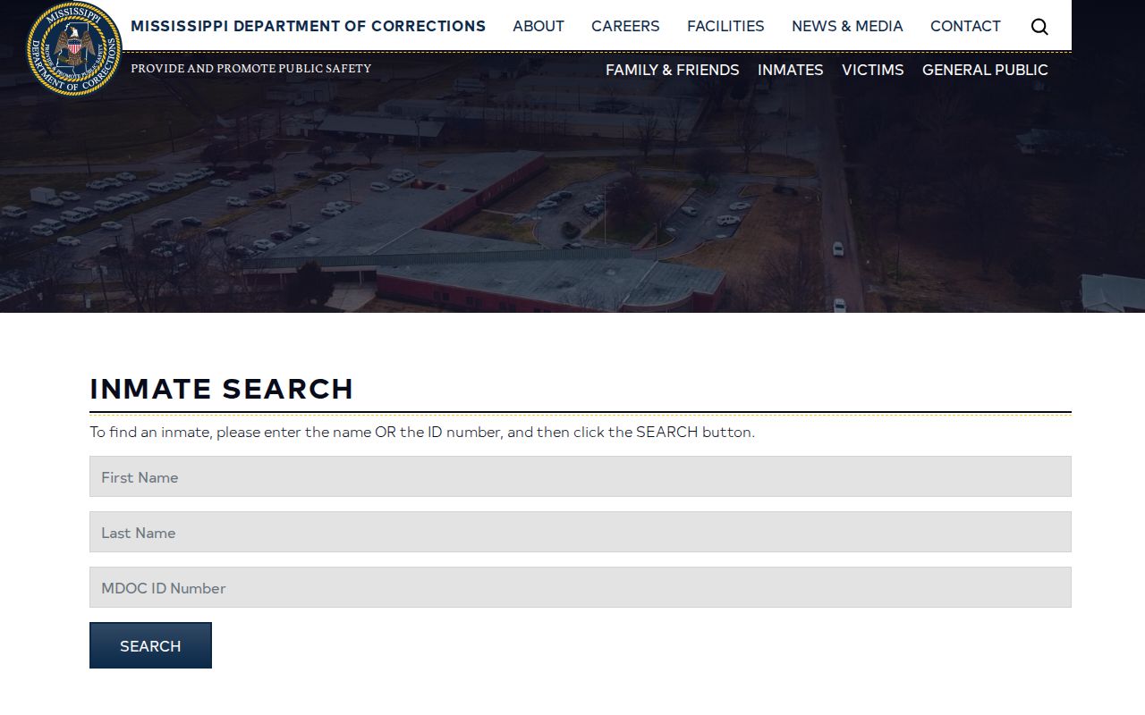 MDOC inmate search form for Franklin County state-custody offender records